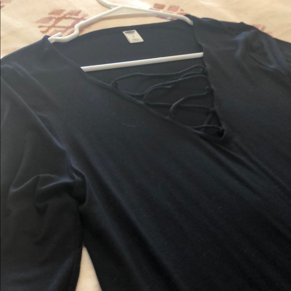 Cross cross front old navy top